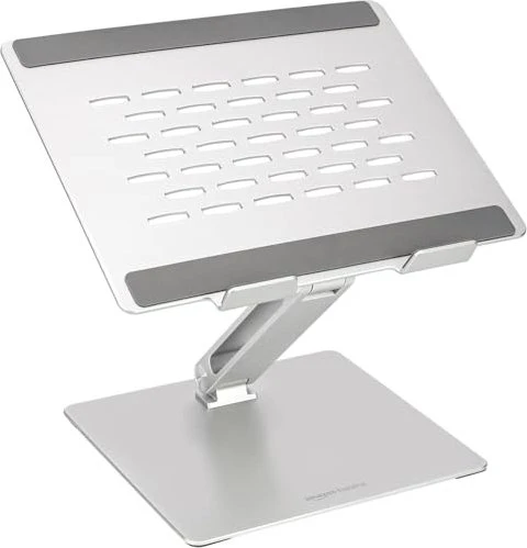 AmazonBasics DS-ALS001, verstellbarer Ständer, Notebook-Stand 10-17.3", silber