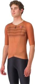 Castelli Aero Race 8S Trikot kurzarm mocha (Herren)