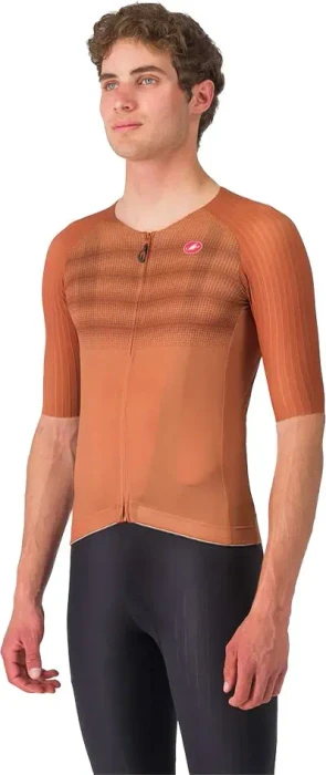 Castelli Aero Race 8S Trikot kurzarm mocha (Herren)