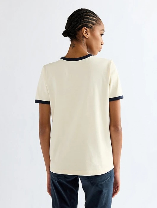 Wrangler Ringer T-Shirt kurzarm antique white (Damen)
