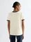 Wrangler Ringer T-Shirt kurzarm antique white (Damen) Vorschaubild