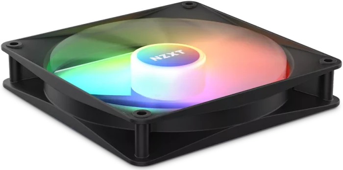 NZXT F Series F140 RGB Core Twin Pack, Matte Black, schwarz, LED-Steuerung, 140mm, 2er-Pack