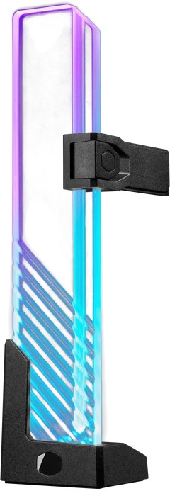 Cooler Master ARGB GPU Support Bracket, transparent/schwarz, Grafikkarten-Halterung 1-fach