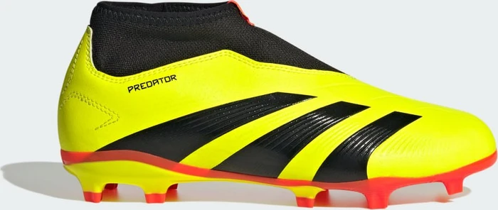 adidas Predator 24 League Laceless FG team solar yellow 2/core black/solar red (Junior)