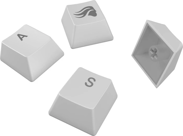 Glorious GPBT Backlit Keycaps, Kunststoff (PBT), weiß, 130 Tasten, ANSI-US