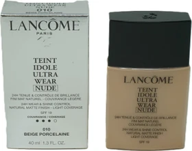 Lancôme Teint Idole Ultra Wear Nude Foundation 010 Beige Porcelaine LSF19, 40ml