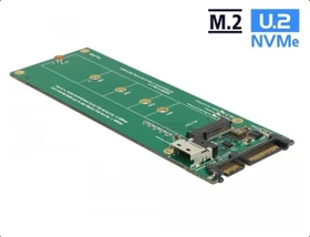 DeLOCK Slim SAS SFF-8654 -> M.2 PCIe, SATA -> M.2 SATA (63953)