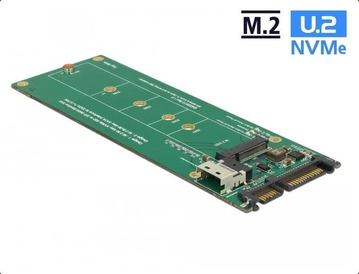 DeLOCK Slim SAS SFF-8654 -> M.2 PCIe, SATA -> M.2 SATA