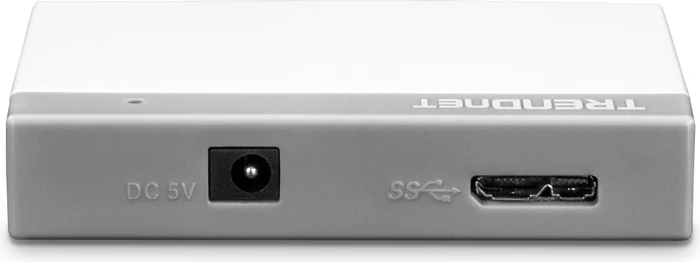 TRENDnet weiß USB-Hub, 4x USB-A 3.0, USB 3.0 Micro-B [Buchse]