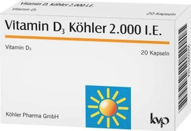 Vitamin D3 Köhler 2000 IE Kapseln, 20 Stück
