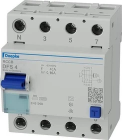 Doepke Fehlerstromschutzschalter DFS 4 040-4/0,10-A