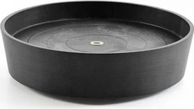 Ecopots Amsterdam Blumentopfuntersetzer mit Rollen rund 34.1cm dark grey