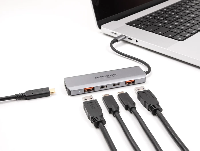 DeLOCK 4 Port USB Hub, USB-C 3.1 [Stecker]