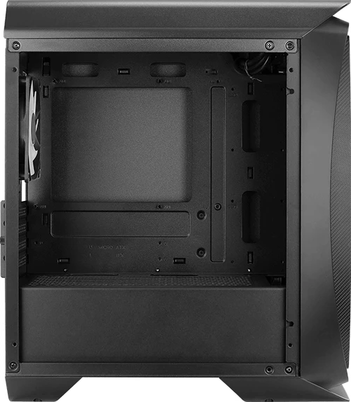 AeroCool Aero One Mini Frost, schwarz, Glasfenster