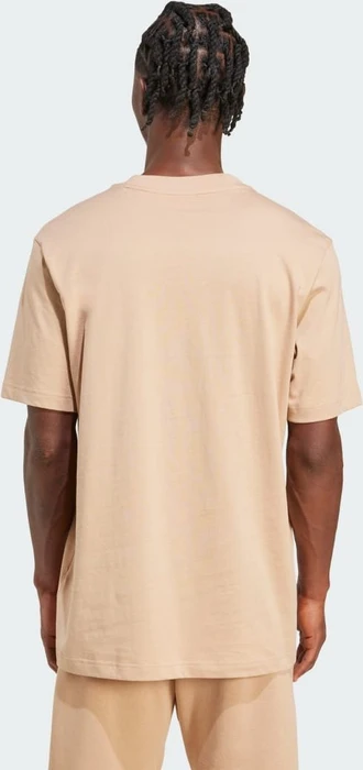 adidas Essentials Linear Single Jersey T-Shirt kurzarm warm sandstone/black (Herren)