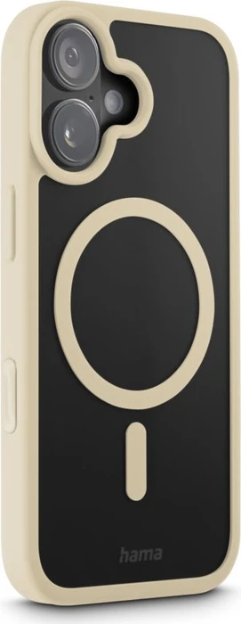 Hama Handyhülle Frame Protect magnetisch für Apple iPhone 17 transparent/beige
