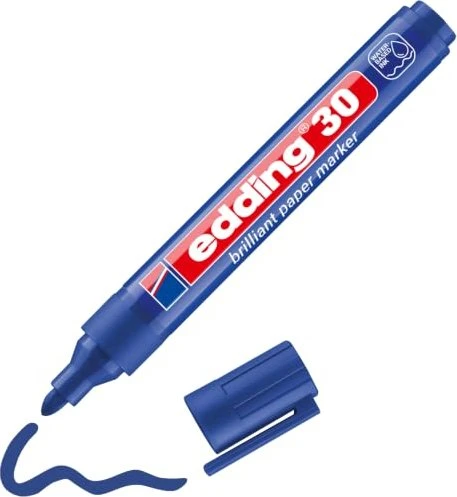 edding 30 Pigmentmarker blau