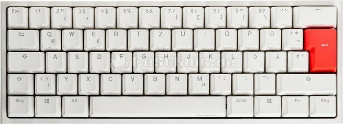 Ducky One 2 Mini RGB PBT, LEDs RGB, weiß, MX RGB BLUE, USB, DE