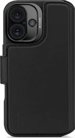 Decoded Leather Detachable Wallet Case für Apple iPhone 16 schwarz