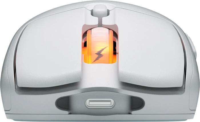 Fnatic Bolt Wireless Gaming Mouse weiß, USB/Bluetooth