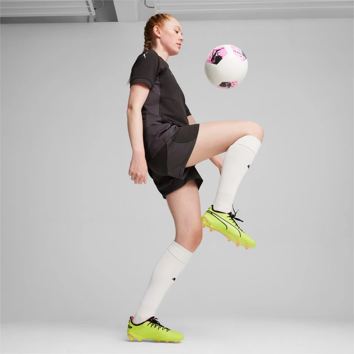 Puma King Ultimate FG/AG electric lime/puma black/poison pink (Damen)