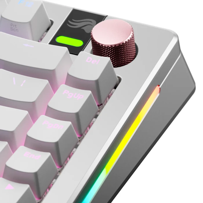Glorious Gaming Rotary Knob für GMMK 3 PRO Tastatur und GMMK Numpads, Aluminium, Arcade Pink, rosa, 1 Taste