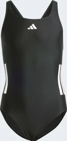 adidas 3-Streifen C-Back Badeanzug schwarz/weiß (Junior)