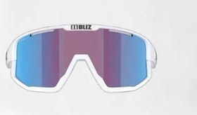 Bliz Fusion Small matte white/rose-violet mirror blue