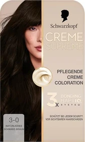 Schwarzkopf Creme Supreme Haarfarbe 3-0 natural darkest brown, 60ml