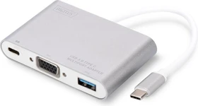 Digitus USB-C auf VGA Multiport-Adapter weiß