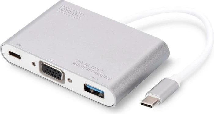 Digitus USB-C auf VGA Multiport-Adapter weiß