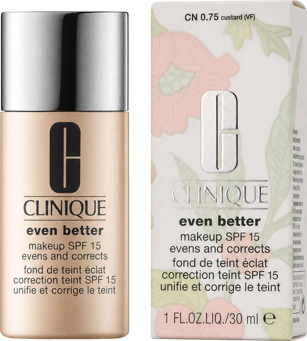Clinique Even Better Evens and Corrects Makeup Foundation CN0.75 custard LSF15, 30ml