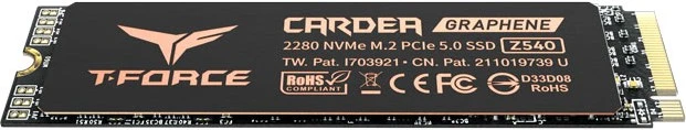 TeamGroup T-Force Cardea Z540 2TB, M.2 2280 / M-Key / PCIe 5.0 x4, Kühlkörper