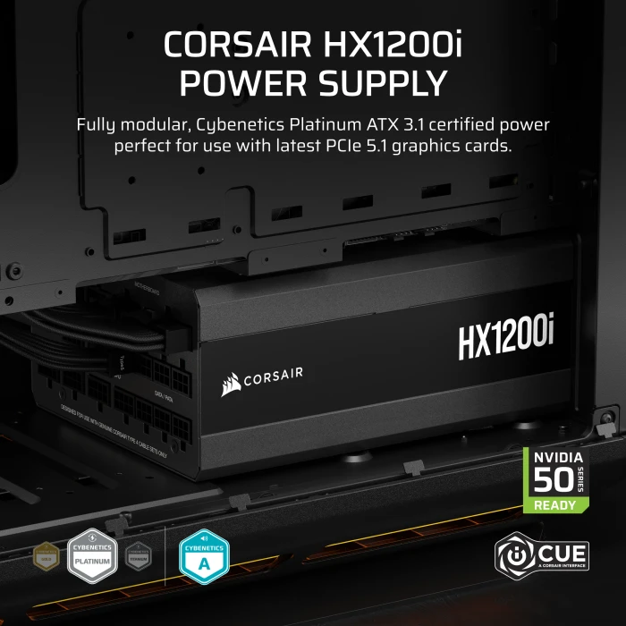 Corsair HXi Series 2025 HX1200i 1200W, ATX 3.1