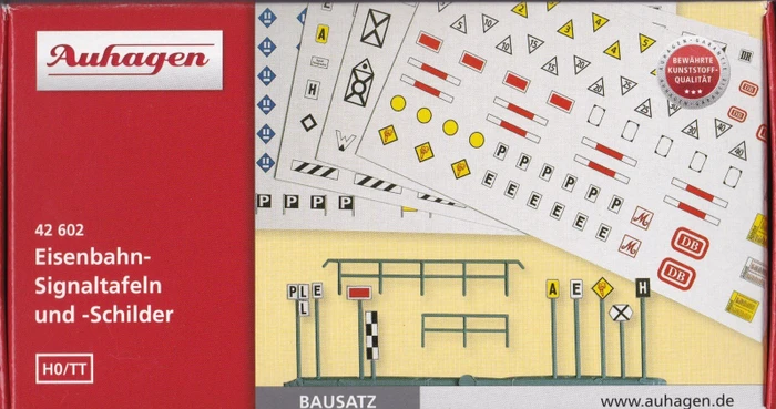 Auhagen Eisenbahn-Signaltafeln und -Schilder