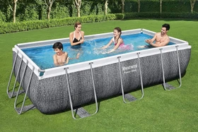 Bestway Power Steel Deluxe Frame Pool rechteckig 404x201x100cm