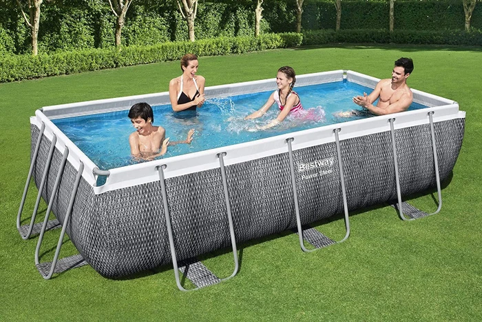 Bestway Power Steel Deluxe Frame Pool rechteckig 404x201x100cm