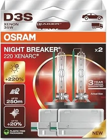 Osram Night Breaker 220 D3S 35W, 2er-Pack Faltschachtel