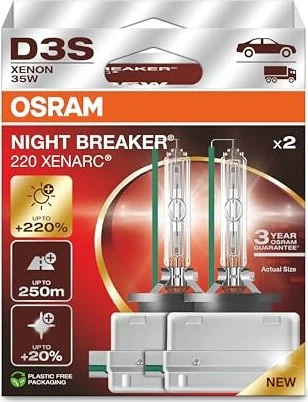 Osram Night Breaker 220 D3S 35W, 2er-Pack Faltschachtel