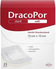 Dr. Ausbüttel DracoPor Soft steriler Wundverband weiß, 15 x 15cm, 25 Stück
