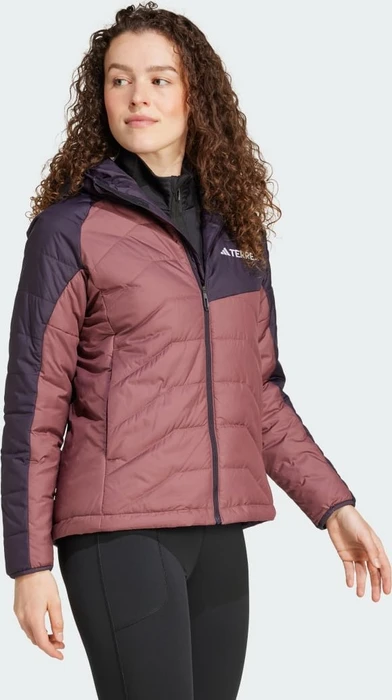 adidas Terrex Multi Synthetic Hooded Isolation Jacke aurora black/burgundy (Damen)