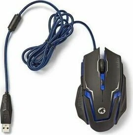 Nedis Zyoquo Gaming Mouse und Mousepad Kit, schwarz, USB