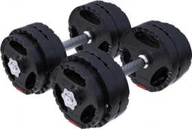 Gorilla Sports Kunststoff Gripper Kurzhanteln Sternverschluss Hantelstangen Set 30kg