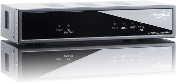 devolo dLAN 500 AVpro Uni, HomePlug AV, F-Buchse/Koaxial, RJ-45