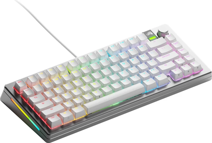 Glorious GMMK 3 Pro 75% Pre-built Gaming Keyboard, silber, LEDs RGB, Glorious Fox MX, USB, US