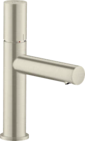 Hansgrohe Axor Uno Waschbeckenarmatur 110 mit Zerogriff und Ablaufgarnitur brushed nickel