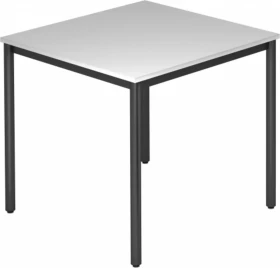 Hammerbacher Meeting D-Serie DR08/5/D Konferenztisch 80x80cm grau/schwarz