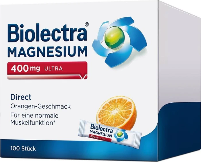 Biolectra Magnesium 400mg ultra direct Orange Micro-Pellets, 100 Stück