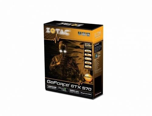 Zotac GeForce GTX 570 Zotac-Design, 1.25GB GDDR5, 2x DVI, Mini HDMI