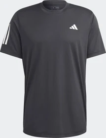 adidas Club 3-Stripes Laufshirt kurzarm schwarz (Herren)